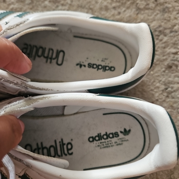 Adidas Samba Kids XLG Athletic Shoe In White / Collegiate Green / Pantone 2 - Picture 10 of 14